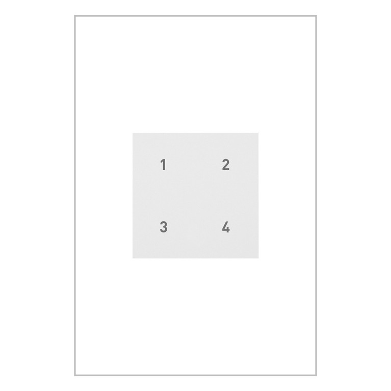 Legrand - WNACB46W1 - Wired Smart Scene Controller with Netatmo - adorne - White
