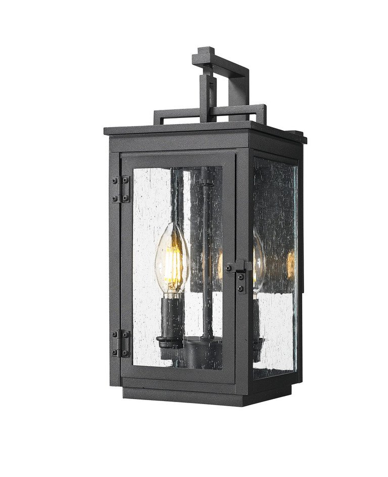 Z-Lite - 5019S-BK - Two Light Outdoor Wall Mount - Hartwell - Sand Black