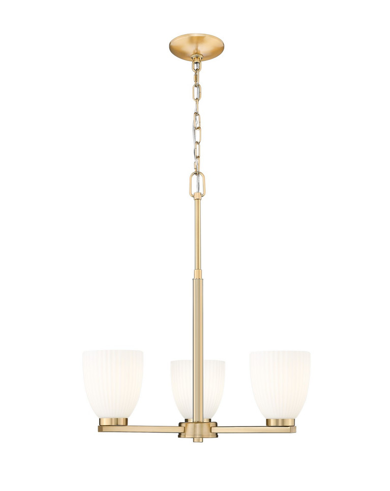 Z-Lite - 7518-3MGLD - Three Light Chandelier - Naya - Modern Gold