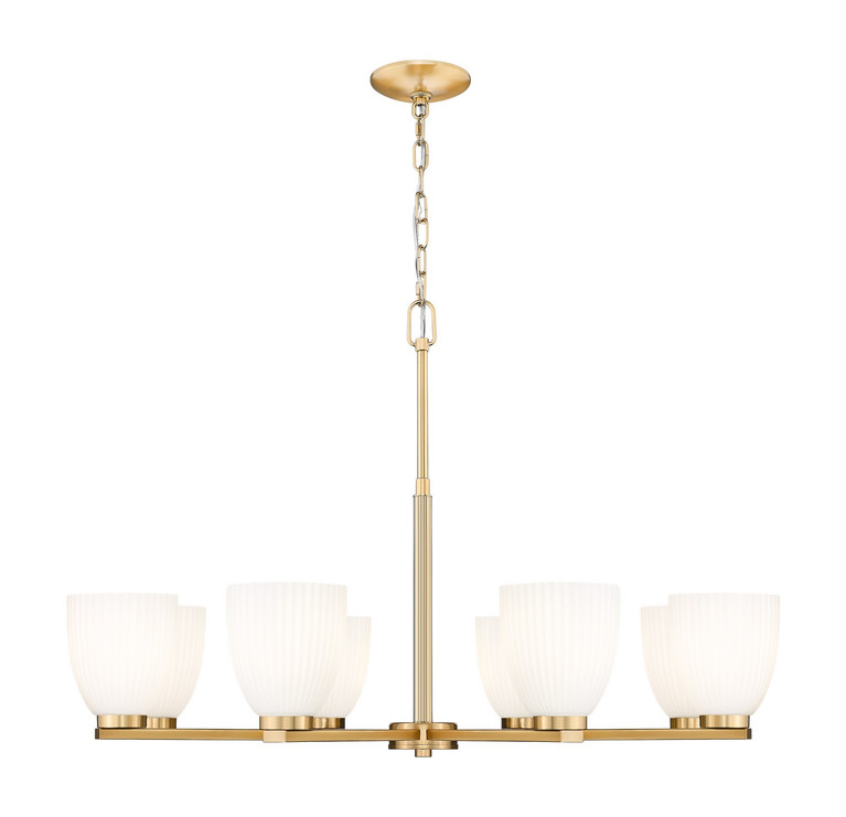 Z-Lite - 7518-8MGLD - Eight Light Chandelier - Naya - Modern Gold