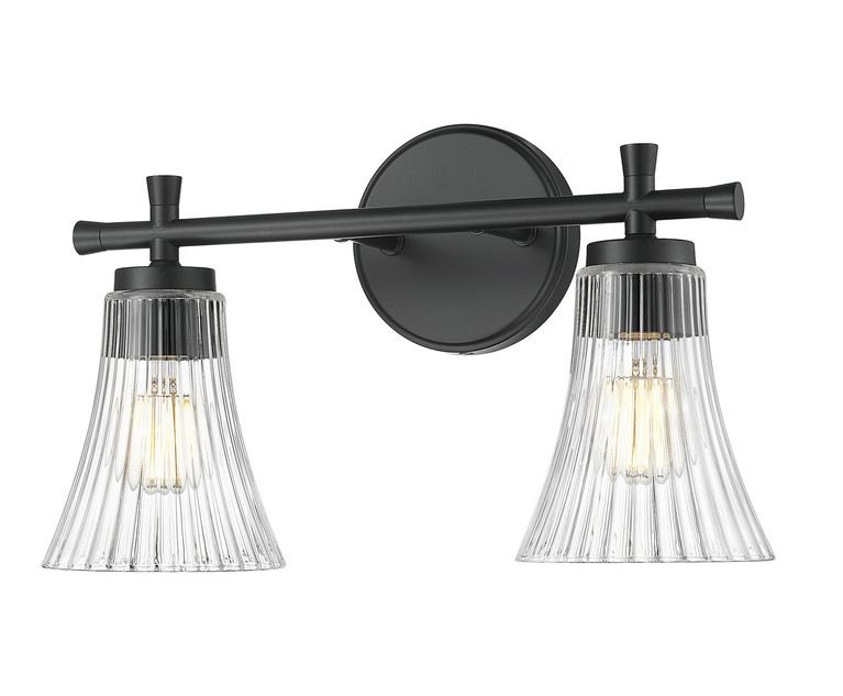 Z-Lite - 7519-2V-MB - Two Light Vanity - Belle - Matte Black