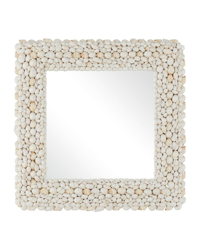 Currey and Company - 1000-0164 - Mirror - Piddock - White