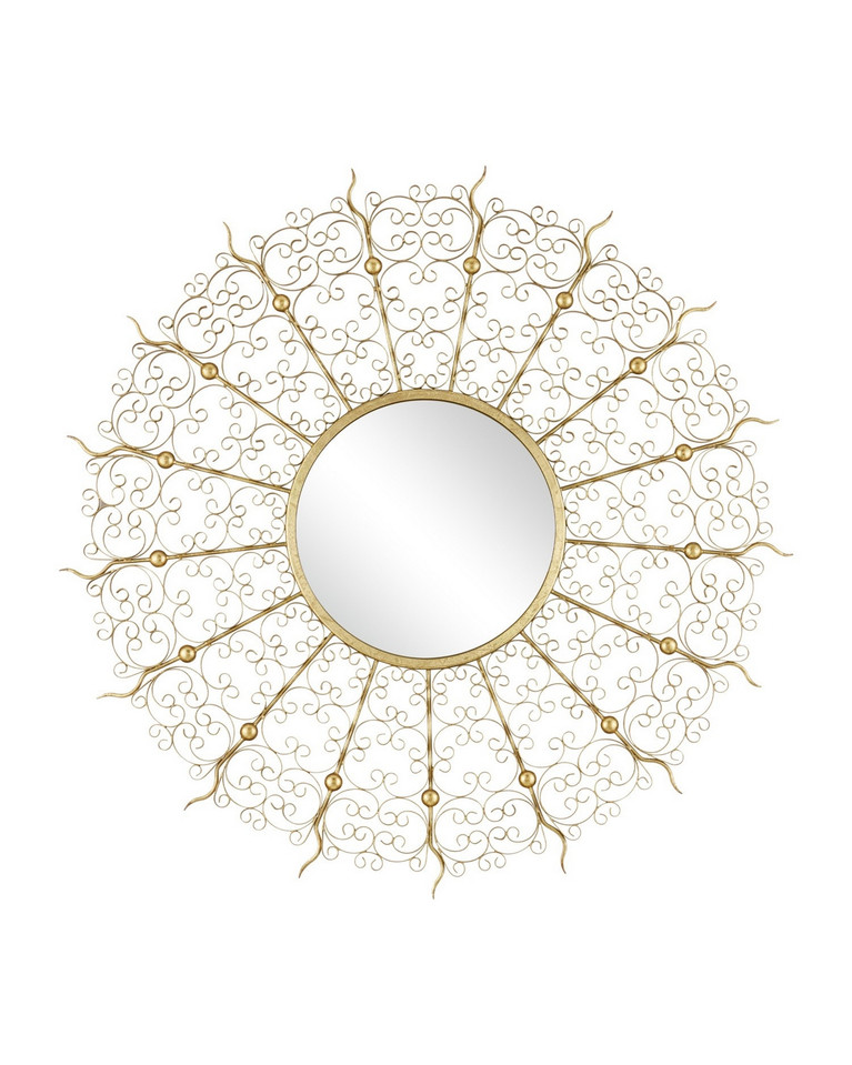 Currey and Company - 1000-0165 - Mirror - Levain - Gold Leaf