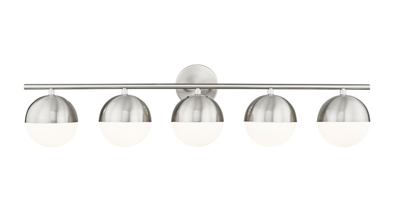 Z-Lite - 7517-5V-BN - Five Light Vanity - Realm Sphere - Brushed Nickel