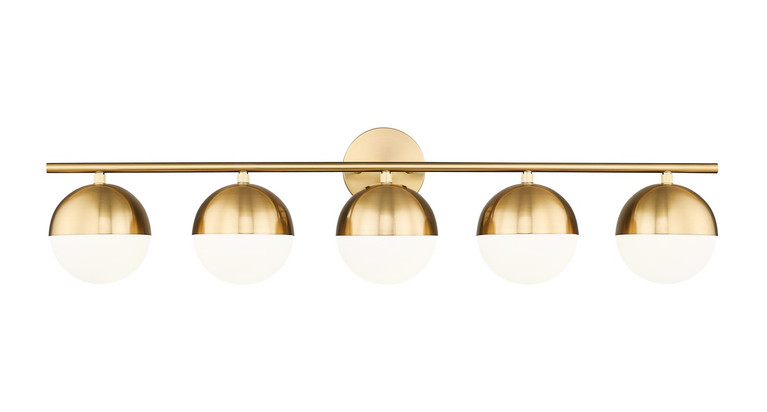 Z-Lite - 7517-5V-MGLD - Five Light Vanity - Realm Sphere - Modern Gold