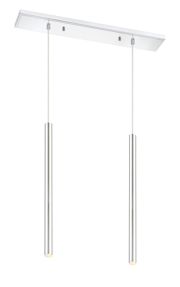 Z-Lite - 917MP24-CH-LED-2LCH - LED Linear Chandelier - Forest - Chrome