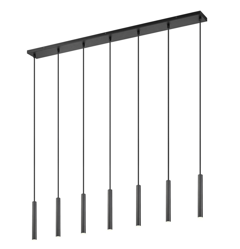 Z-Lite - 919MP12-7L-MB-LED - LED Linear Chandelier - Forest - Matte Black