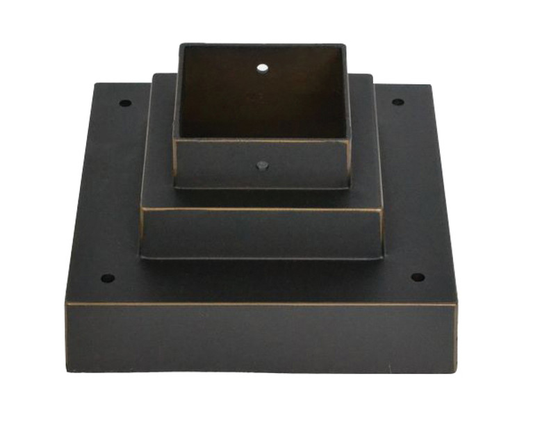 Z-Lite - SQPM-ORBZ - Light Outdoor Posts - Hardware - Pier Mounts - Outdoor Rubbed Bronze