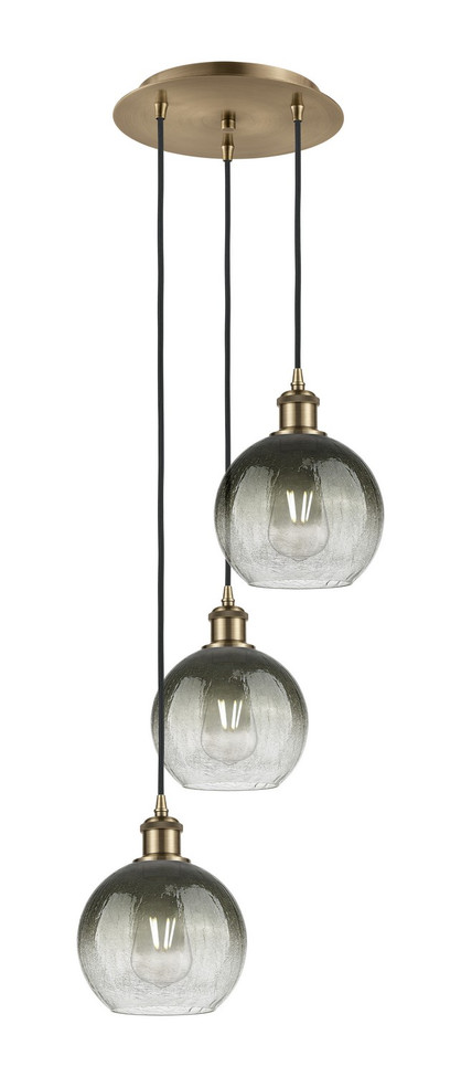 Innovations - 113B-3P-AB-G483-8SL - Three Light Pendant - Ballston - Antique Brass