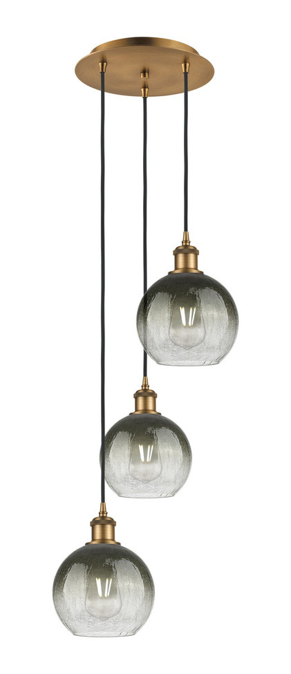 Innovations - 113B-3P-BB-G483-8SL - Three Light Pendant - Ballston - Brushed Brass
