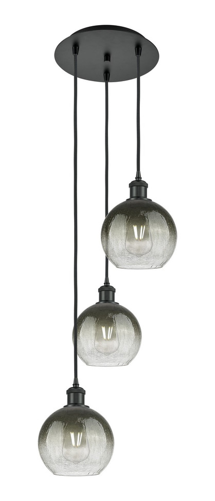 Innovations - 113B-3P-BK-G483-8SL - Three Light Pendant - Ballston - Matte Black