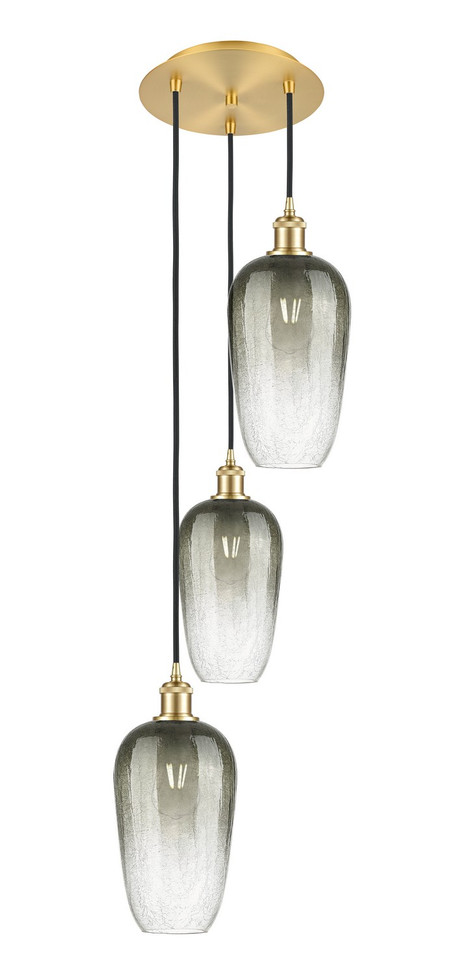 Innovations - 113B-3P-SG-G484-7SL - Three Light Pendant - Ballston - Satin Gold