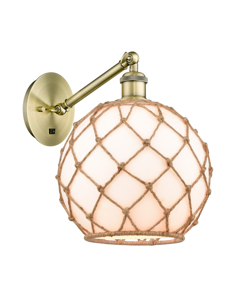 Innovations - 317-1W-AB-G121-10RB - One Light Wall Sconce - Ballston - Antique Brass