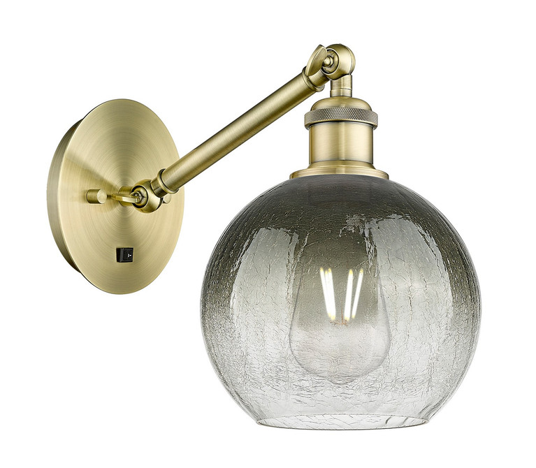 Innovations - 317-1W-AB-G483-8SL - One Light Wall Sconce - Ballston - Antique Brass