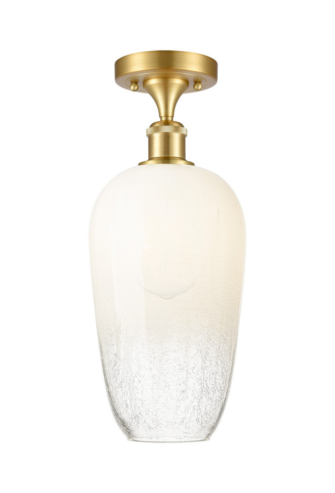 Innovations - 516-1C-SG-G484-7OP - One Light Semi-Flush Mount - Ballston - Satin Gold