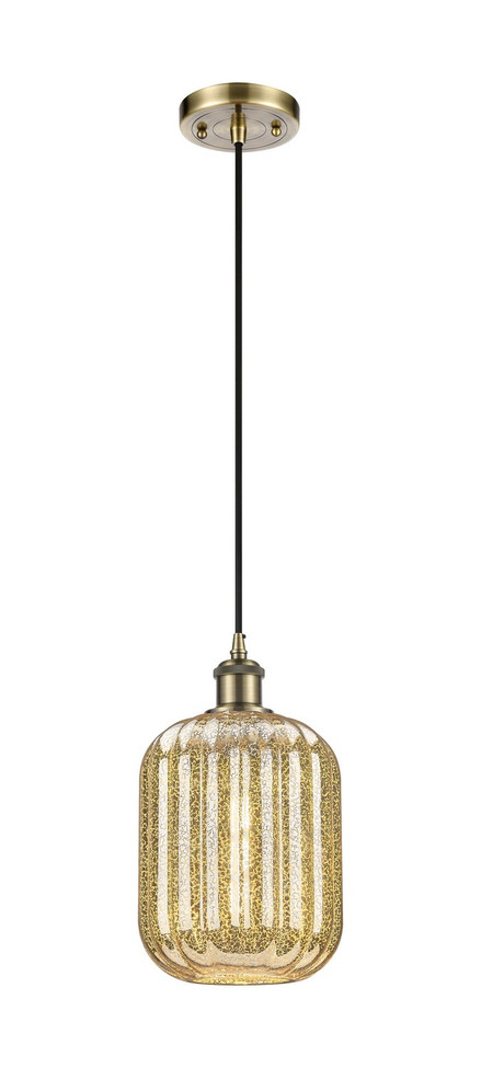 Innovations - 516-1P-AB-G460-7ME - One Light Mini Pendant - Ballston - Antique Brass