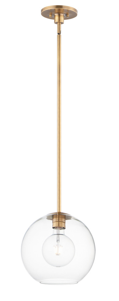 Maxim - 38419CLNAB - One Light Pendant - Branch - Natural Aged Brass