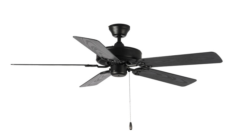 Maxim - 89905BKWP - 52 Ceiling Fan - Basic-Max - Black