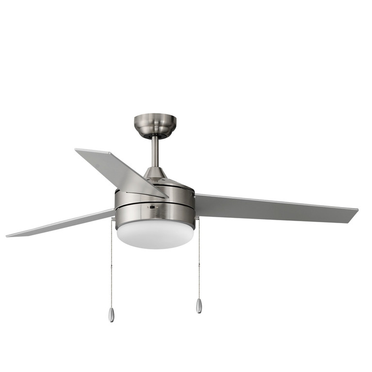 Maxim - 89906FTSNBK - 52 Ceiling Fan - Trio - Satin Nickel / Black