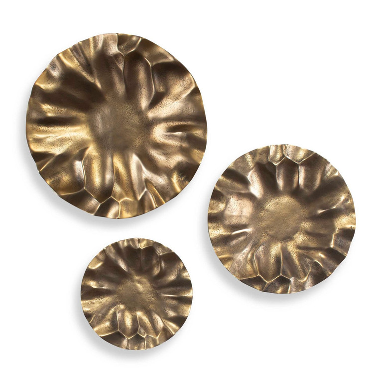 Uttermost - 04391 - Wall Art - Peonia - Vintage Gold