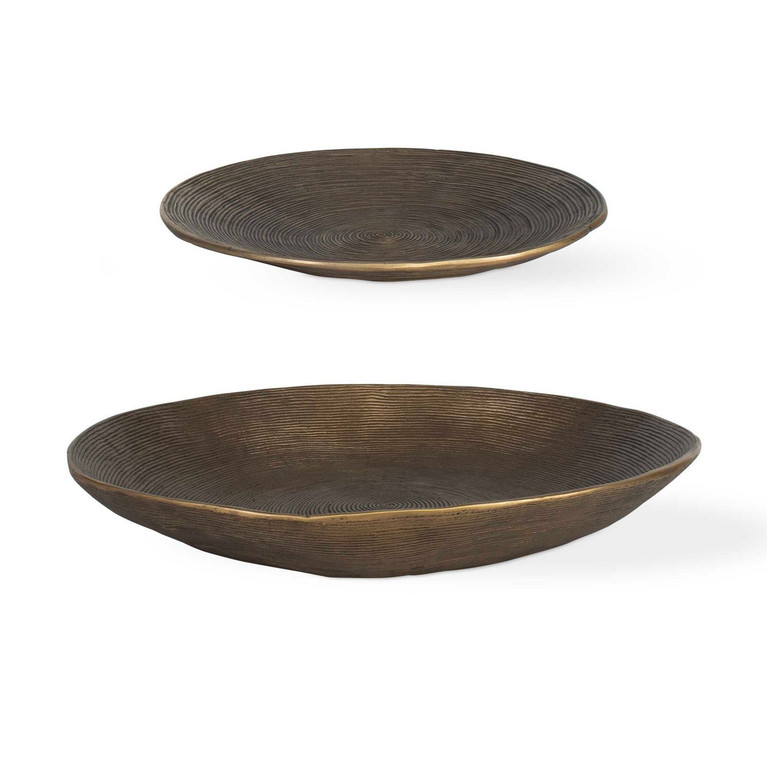 Uttermost - 18255 - Bowl - Stratum - Antique Brass