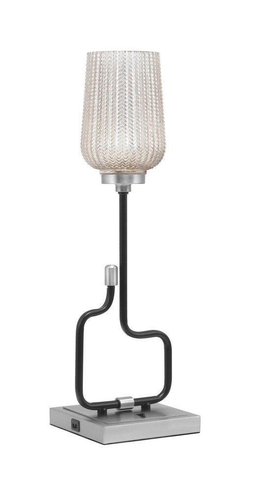 Toltec Lighting - 60-MBGP-4253 - One Light Accent Lamp - Sandia - Matte Black & Graphite