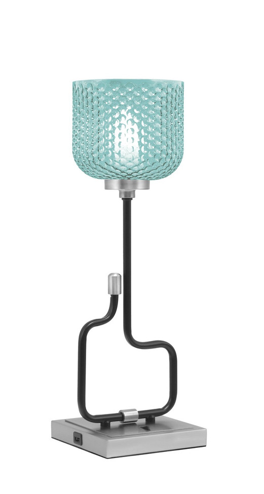 Toltec Lighting - 60-MBGP-4615 - One Light Accent Lamp - Sandia - Matte Black & Graphite