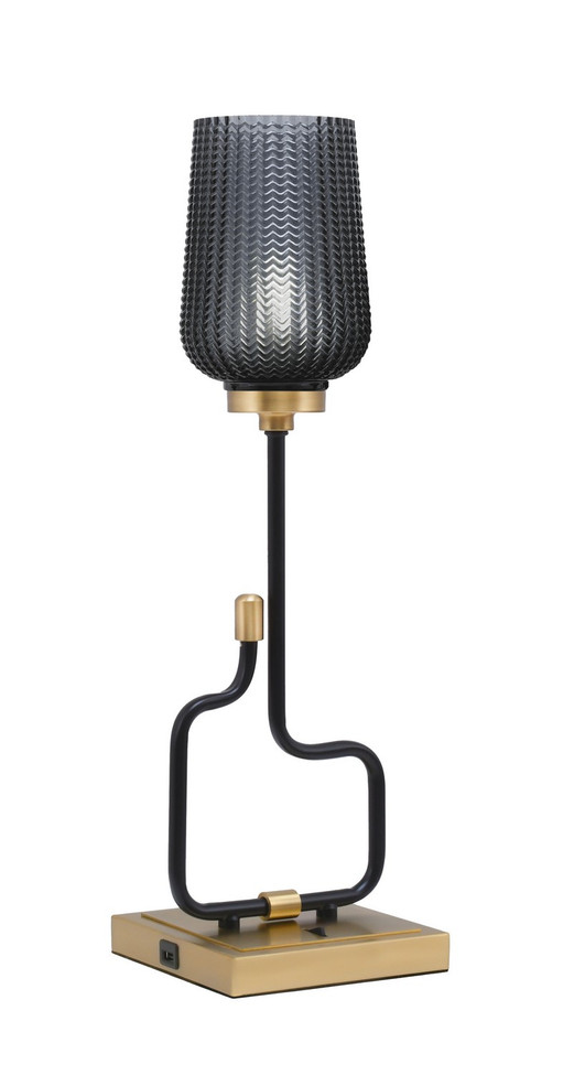 Toltec Lighting - 60-MBNAB-4252 - One Light Accent Lamp - Sandia - Matte Black & New Age Brass