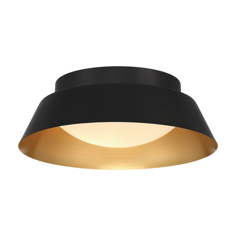 Crystorama - ED0552202MKGD - LED Flush Mount - Donoven - Matte Black + Gold