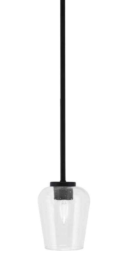 Toltec Lighting - 6201-MB-210 - One Light Mini Pendant - Sandia - Matte Black