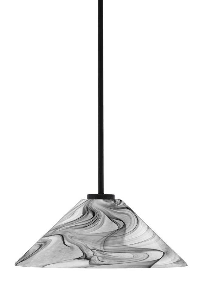 Toltec Lighting - 6201-MB-2169 - One Light Pendant - Sandia - Matte Black