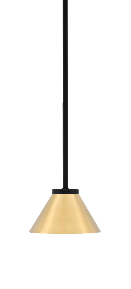 Toltec Lighting - 6201-MB-421-NAB - One Light Mini Pendant - Sandia - Matte Black