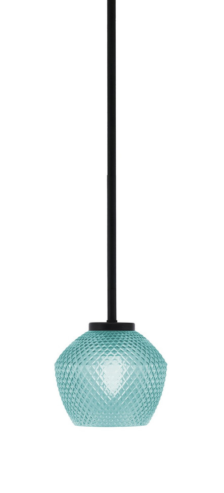 Toltec Lighting - 6201-MB-4625 - One Light Mini Pendant - Sandia - Matte Black