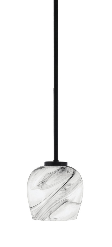 Toltec Lighting - 6201-MB-4819 - One Light Mini Pendant - Sandia - Matte Black