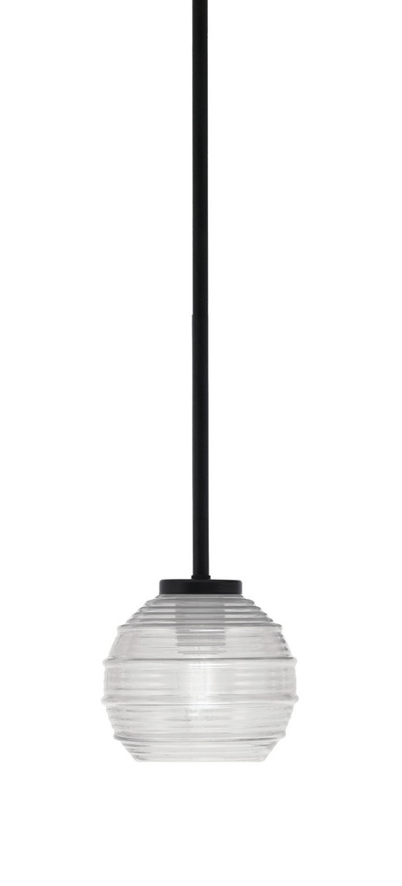 Toltec Lighting - 6201-MB-5110 - One Light Mini Pendant - Sandia - Matte Black
