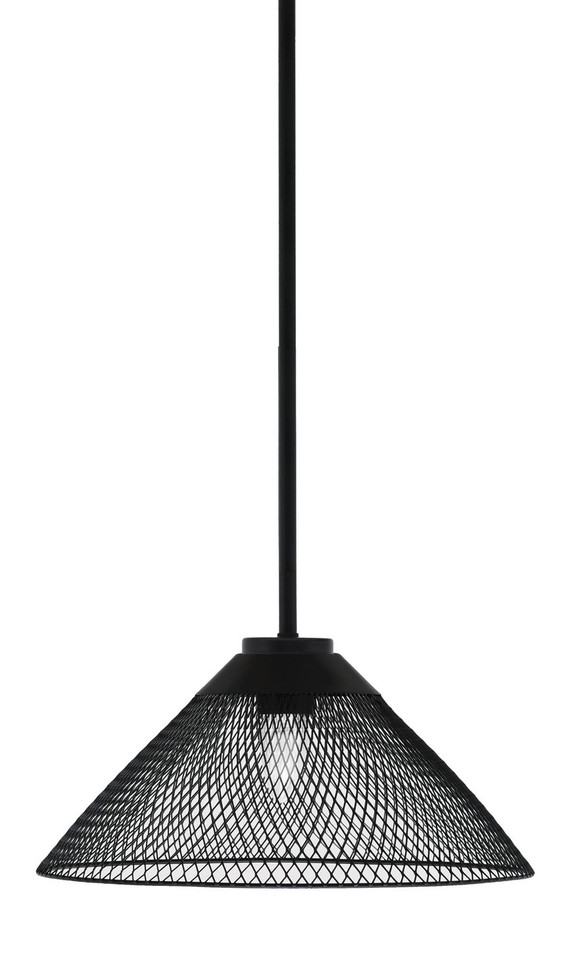 Toltec Lighting - 6201-MB-808-MB - One Light Pendant - Sandia - Matte Black