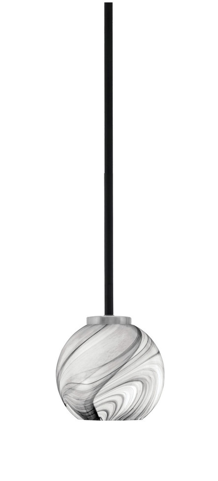 Toltec Lighting - 6201-MBGP-4109 - One Light Mini Pendant - Sandia - Matte Black & Graphite