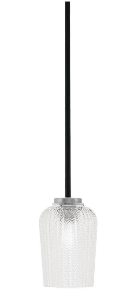 Toltec Lighting - 6201-MBGP-4250 - One Light Mini Pendant - Sandia - Matte Black & Graphite