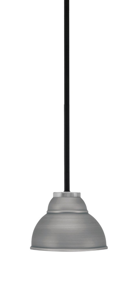 Toltec Lighting - 6201-MBGP-427-GP - One Light Mini Pendant - Sandia - Matte Black & Graphite