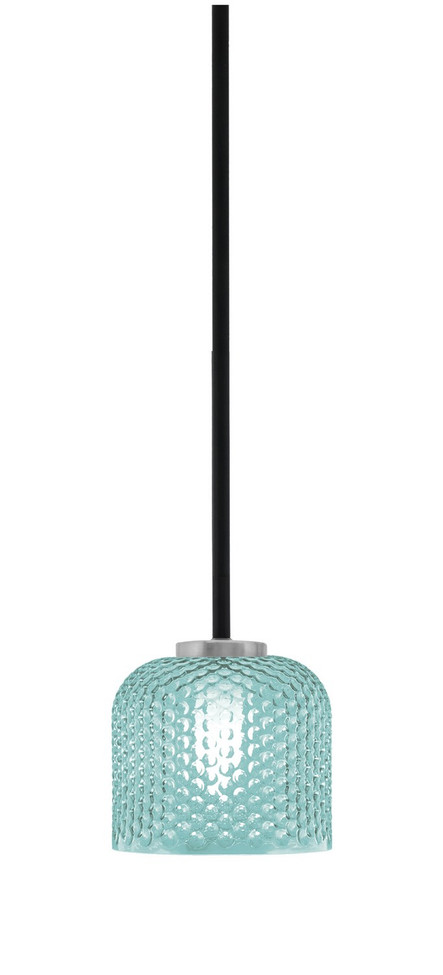 Toltec Lighting - 6201-MBGP-4615 - One Light Mini Pendant - Sandia - Matte Black & Graphite