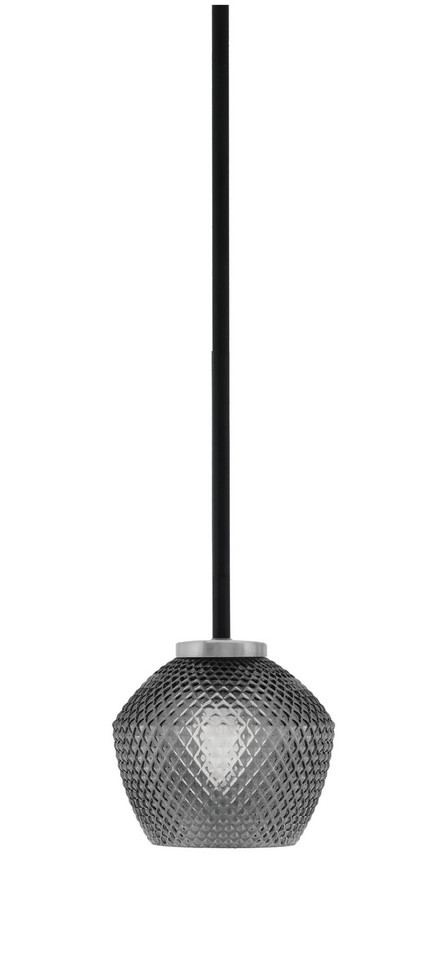 Toltec Lighting - 6201-MBGP-4622 - One Light Mini Pendant - Sandia - Matte Black & Graphite