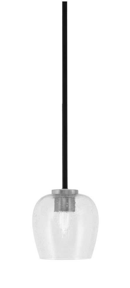 Toltec Lighting - 6201-MBGP-4810 - One Light Mini Pendant - Sandia - Matte Black & Graphite
