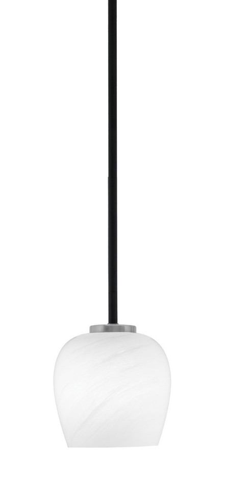 Toltec Lighting - 6201-MBGP-4811 - One Light Mini Pendant - Sandia - Matte Black & Graphite