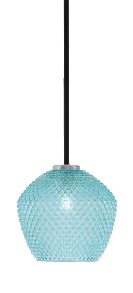 Toltec Lighting - 6201-MBGP-4925 - One Light Mini Pendant - Sandia - Matte Black & Graphite