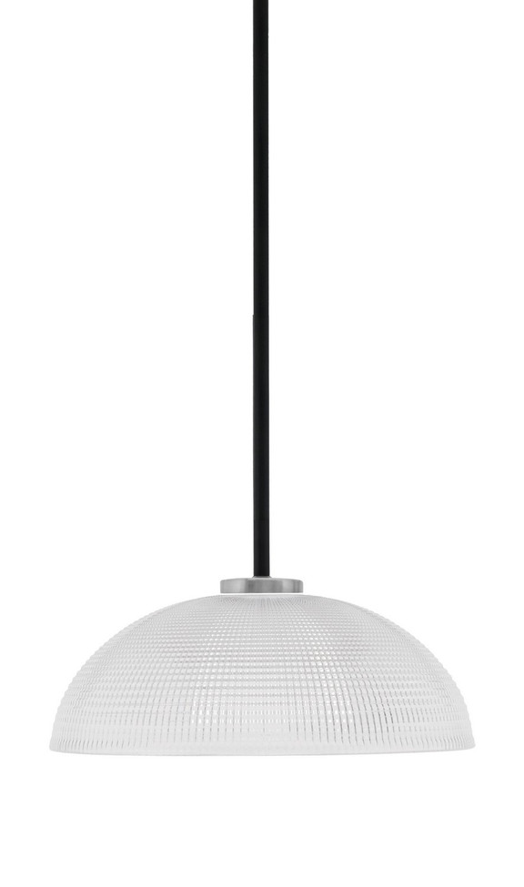 Toltec Lighting - 6201-MBGP-540 - One Light Pendant - Sandia - Matte Black & Graphite