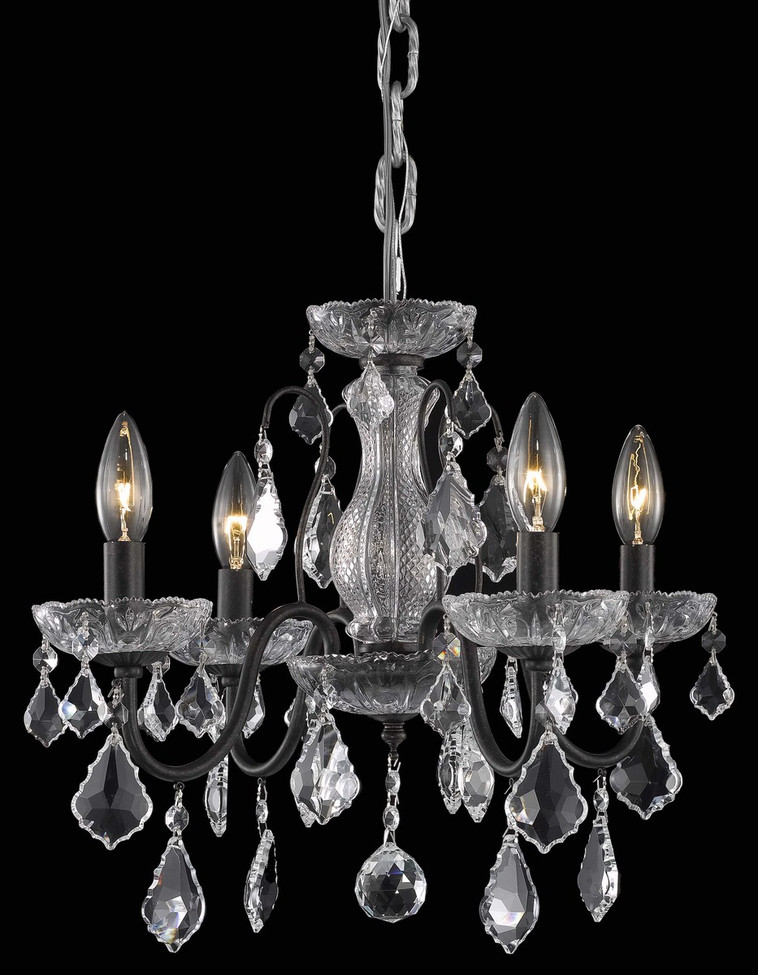 Elegant Lighting - LD2015D17DB - Four Light Pendant - Calista - Dark Bronze
