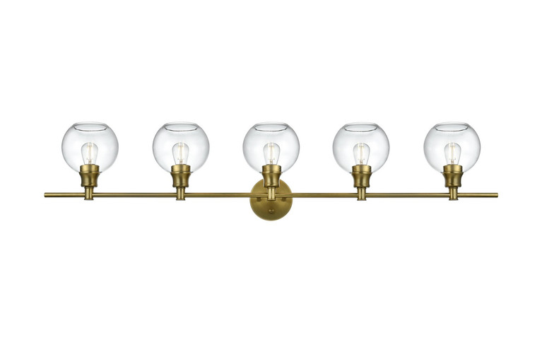 Elegant Lighting - LD2326SG - Five Light Wall Sconce - Collier - Satin Gold