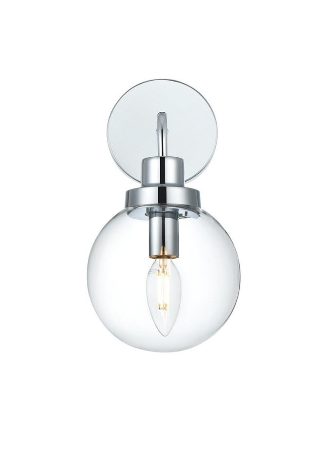Elegant Lighting - LD7031W8C - One Light Wall Sconce - Hanson - Chrome and Clear