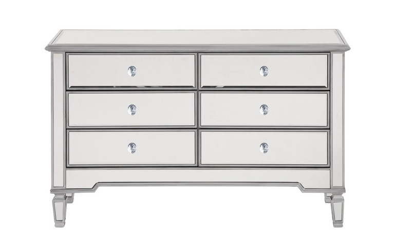 Elegant Lighting - MF6-1017S - Dresser - Contempo - Hand rubbed Antique Silver