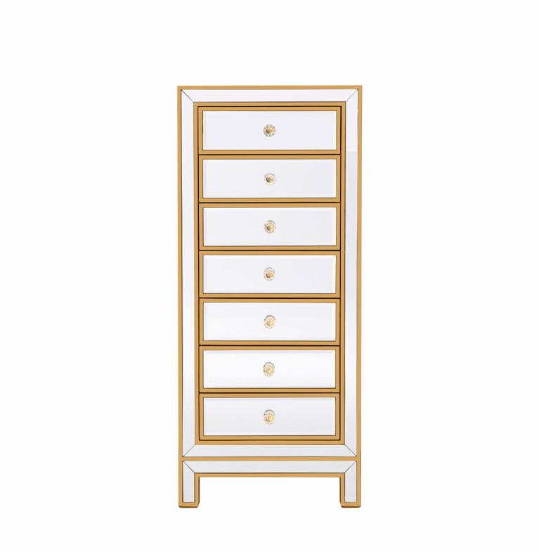 Elegant Lighting - MF72047G - Lingerie Chest - REFLEXION - Antique gold